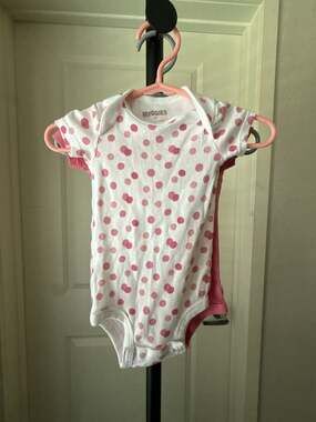 Huggies Baby Girl Short Sleeve Bodysuit Set of 2